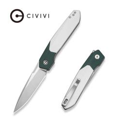 Couteau Pliant Civivi Brr15 Light Lame Acier Nitro-V Manche G10 Vert/Blanc liner lock CIVC250634