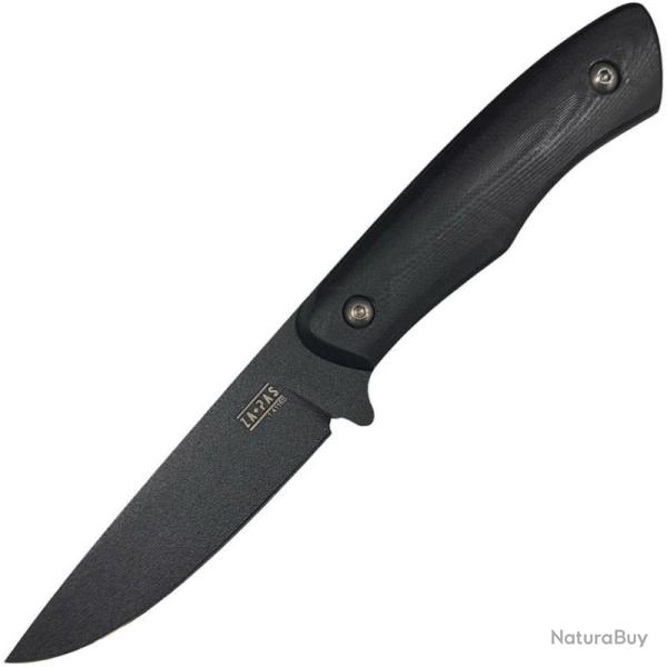 Couteau Fixe ZA-PAS Knives M10M Tactical Lame Acier 14C28N Manche G10 �tui Kydex ZPKM10MBK