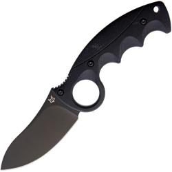 Couteau Fixe Fox Russ Kommer Alaska Hunter Lame Acier 420J2B Manche G10 Noir Italie FOX620B