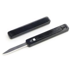 Lot de 5 Couteau Flip-It Pocket Knife Lame Acier Inox Manche Polym&egrave;re Noir Ouverture FL250