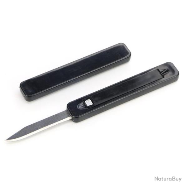 Lot de 5 Couteau Flip-It Pocket Knife Lame Acier Inox Manche Polym�re Noir Ouverture FL250