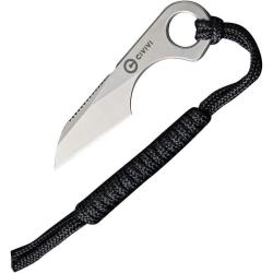 Couteau Fixe Civivi Gramis Lame Acier 14C28N Manche Acier Squelette &Eacute;tui Kydex CIVC230042