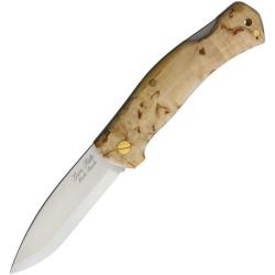 Couteau Pliant Casstrom Lars F&auml;lt Lame Acier N690 Manche Bouleau Madr&eacute; Lockback Su&egrave;de CI17004