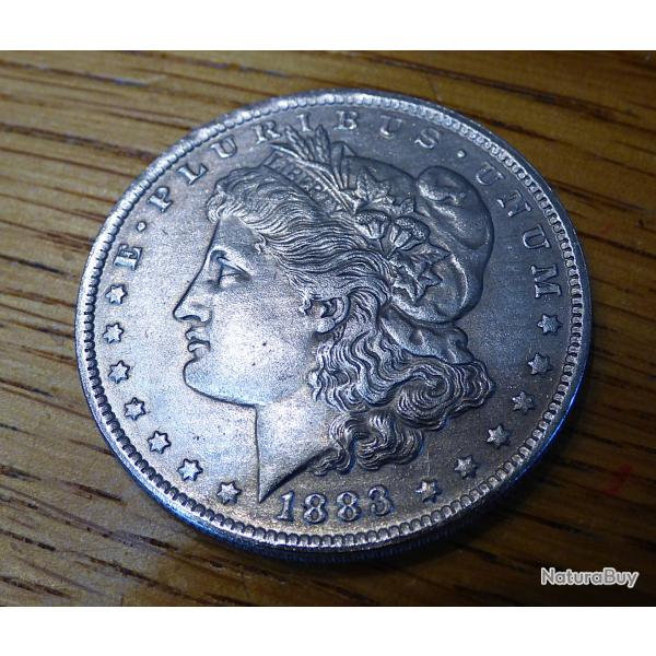 SUPERBE COPIE - LA LIBERTE USA DE L'ANNEE DE 1883 REPRODUCTION D'UNE SUPERBE PIECE ARGENTE ANCIENNE