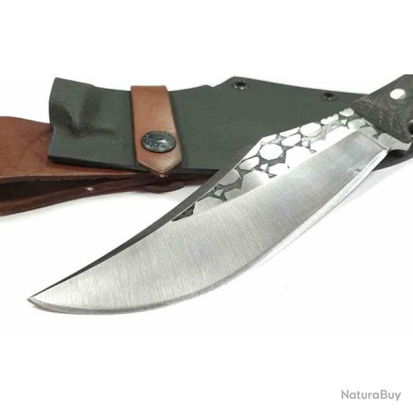 Couteau Fixe Condor Gryphus Lame Acier 1075HC Manche Micarta Housse Kydex Salvador CTK2015675HC