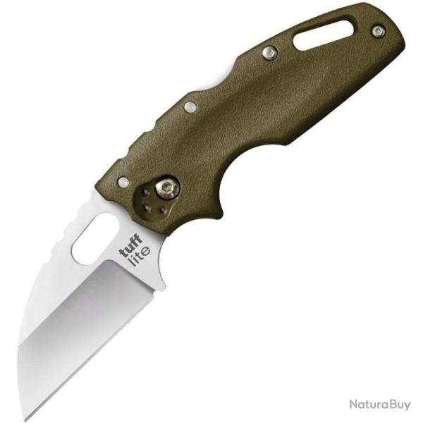 Couteau Cold Steel Tuff Lite Lame Acier AUS-8A Manche Griv-Ex Vert Olive Tri-Ad Lock Taiwan CS20LTG