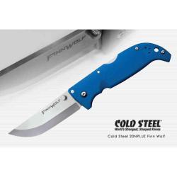 Couteau Pliant Cold Steel Finn Wolf Lame Acier AUS-8A Manche Griv-Ex Bleu Tri-Ad Lock Taiwan CS20NPG