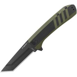 Couteau Outdoor Edge Razor VX4 A/O Lame Acier 420J2 Manche G10 Noir/Vert Linerlock OEVX430BC