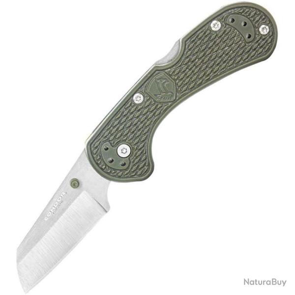 Couteau Condor Cadejo Lockback Gree Lame Acier 14C28N Manche Army green textured zy-ex CTK81628ZSK
