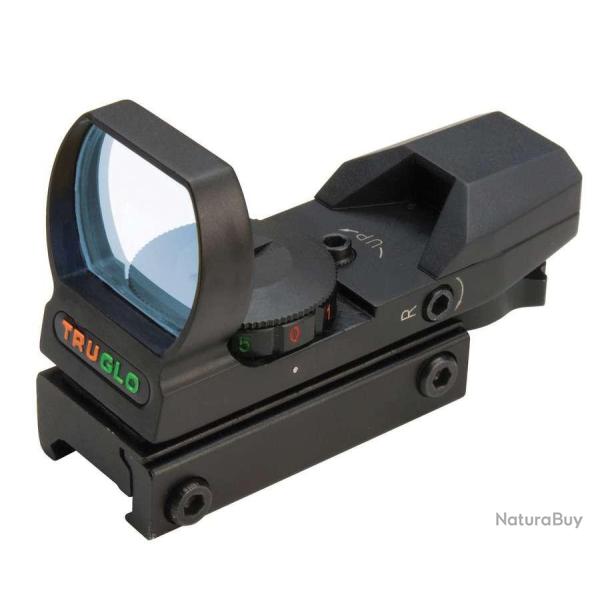 TruGlo point rouge multir�ticule 1x34 - 4 r�ticules, rail Weaver