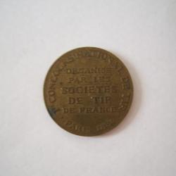 m&eacute;daille  politique rare  LIGUE DES PATRIOTES   concours national de  tir  paris 1884  x