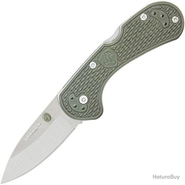 Couteau Condor Cadejo Lockback Army Lame Acier 14C28N Manche Army green textured zytel CTK81230ZSK
