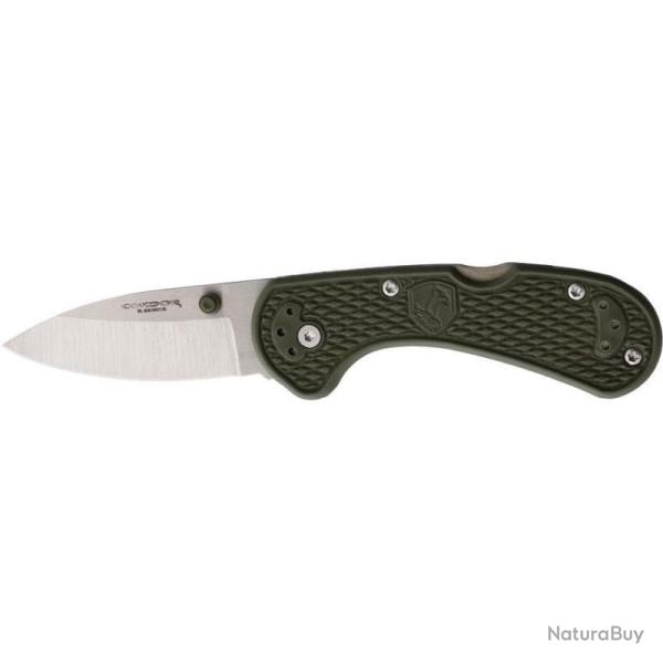 Couteau Condor Cadejo Lockback Army Lame Acier 14C28N Manche Green textured polypropylene CTK80625SK