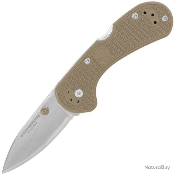 Couteau Pliant Condor Acier 14C28N Manche Desert tan textured polypropylene CTK80525SK