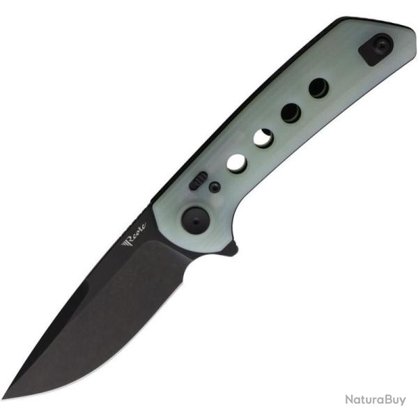 Couteau Reate PL-XF Lame Acier Nitro-V Manche G10 Jade Pivot Lock REAPLXF8