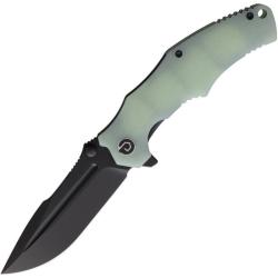Couteau Pliant Defcon Lame Acier 14C28N Manche G10 Jade Linerlock TD1004FL1
