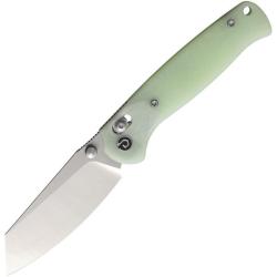 Couteau Pliant Defcon Artifact Lame Acier 14C28N Manche G10 Jade Crossbar Lock TD024FL