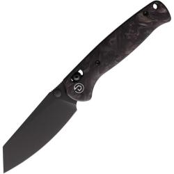 Couteau Pliant Defcon Artifact Lame Acier 14C28N Manche Fibre Carbone Noir Axis Lock TD024CFBK
