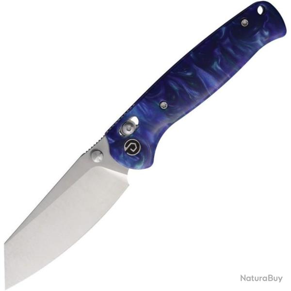 Couteau Pliant Defcon Artifact Lame Acier 14C28N Manche R�sine Bleu Axis Lock TD024BL