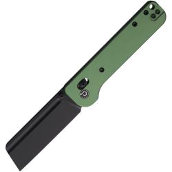 Couteau Pliant Defcon Lame Acier 14C28N Manche Aluminium Vert Pivot Lock TD022GN