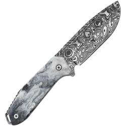 Couteau Fixe Takumitak Takumi Lame Acier 3Cr13 Drop Point Manche R&eacute;sine Noir &Eacute;tui Nylon TKF502BKCS