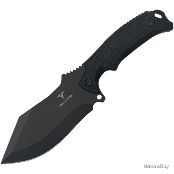 Couteau Fixe Takumitak Neuter Lame Acier 3Cr13 Drop Point Manche FRN Textur� Noir �tui FRN TKF319