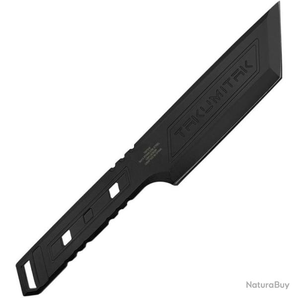 Couteau Fixe Takumitak Hard End Lame Acier 3Cr13 Tanto Manche Acier (squelette) Noir �tui FRN TKF315
