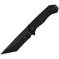 Couteau Fixe Takumitak Scalpel Lame Acier 3Cr13 Tanto Modifi&eacute; Manche FRN Noir &Eacute;tui FRN TKF312