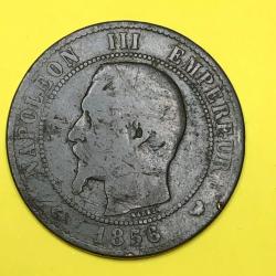 10 CENTIMES - NAPOLEON III - 1856 W -