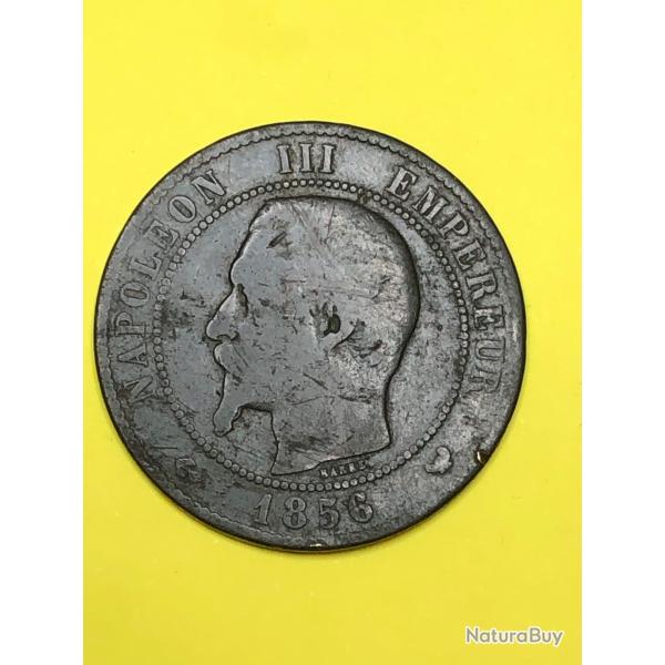 10 CENTIMES - NAPOLEON III - 1856 W -