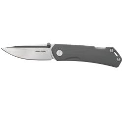 Couteau de Poche Real Steel Luna Maius Lame Acier 10Cr15CoMoV Manche G10 Gris Lockback RS7091EG