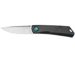 Couteau de Poche Real Steel Luna Boost Lame Acier N690 Manche Fibre de Carbone Framelock RS7076