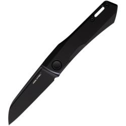 Couteau de Poche Real Steel Solis Lame Acier N690 Noir Manche Titane Slip Joint RS7063B