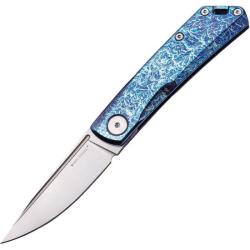 Couteau de Poche Real Steel Luna Titan Reserve Lame Acier N690 Manche Titane Slip Joint RS7001RE