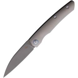 Couteau CH Knives Lame Acier M390 Manche Titane Orange Framelock CH3550T