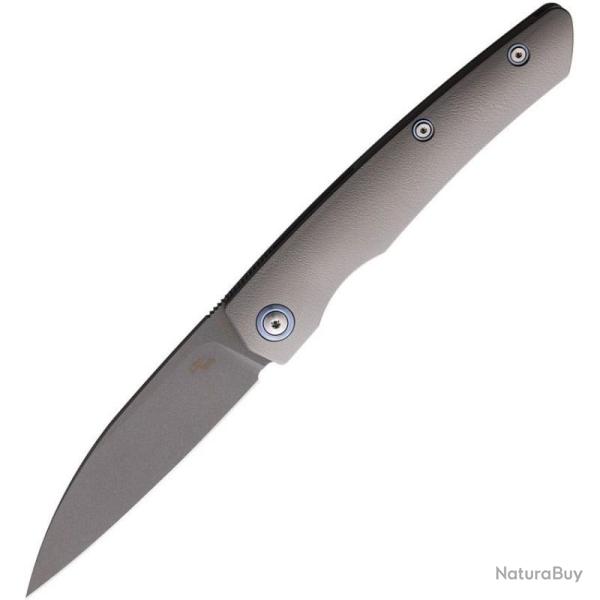 Couteau CH Knives Lame Acier M390 Manche Titane Orange Framelock CH3550T