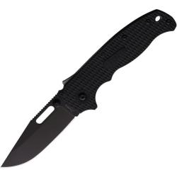 Couteau Demko AD20.5 Shark Lock Lame Acier D2 Manche G10 quadrill&eacute; Noir Taiwan DEMAD205F15B