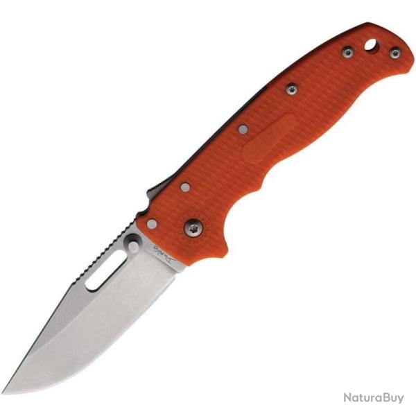 Couteau Demko AD20.5 Shark Lock Lame Acier AUS-10A Manche Grivory Rouge Taiwan DEMAD205F13