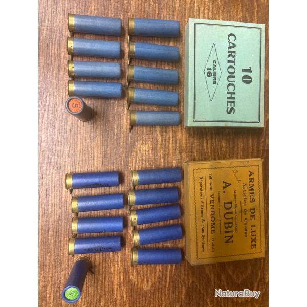 Cartouches � broches calibre 16 lot 3