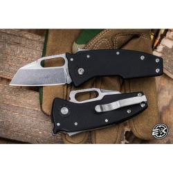Couteau Demko Nano Shark Lame Acier AUS-10A Manche GRN Noir Shark Lock Taiwan DEM19281