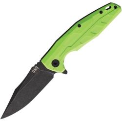 Couteau Linerlock BucknBear Chameleon Lame Acier D2 Manche G10 Citron Vert BNB789123Y