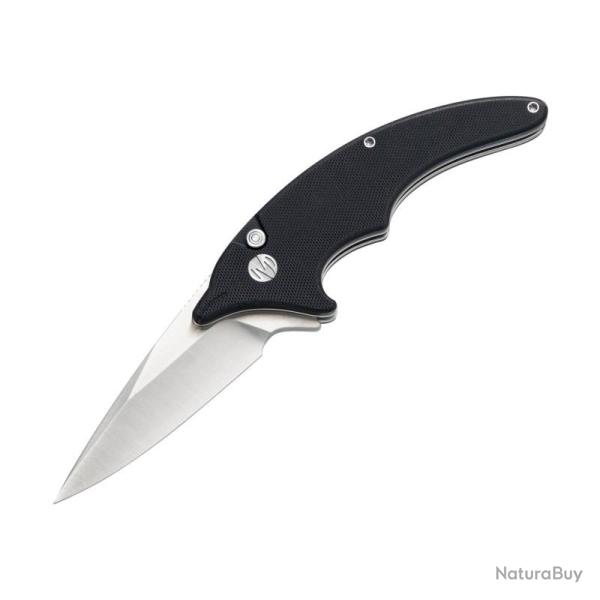 Couteau Molsect Cove Lame Acier 14C28N Manche G10 Noir Button Lock MLS996B