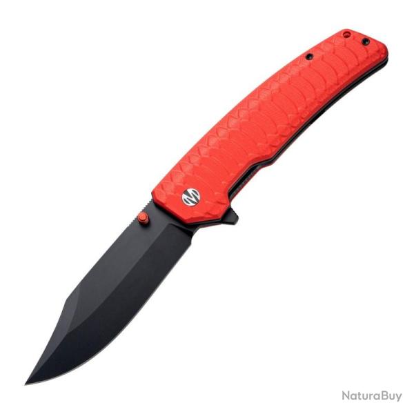 Couteau Molsect Jungle Lame Acier 14C28N Manche G10 Rouge Linerlock MLS2023R