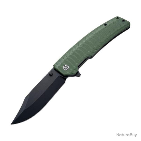 Couteau Molsect Jungle Lame Acier 14C28N Manche G10 Vert OD Linerlock MLS2023OD