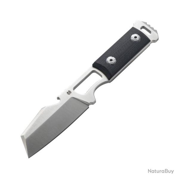 Couteau Fixe Molsect Noiz Lame Acier 14C28N Manche G10 Noir �tui Kydex MLS101B