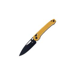 Couteau Pliant Bestech Cobber Lame Acier 14C28N Manche G10 Jaune Bar Lock BTKG68E