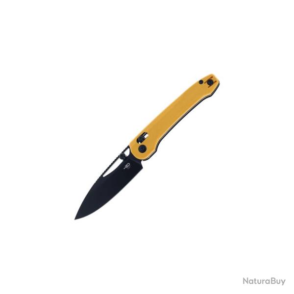 Couteau Pliant Bestech Cobber Lame Acier 14C28N Manche G10 Jaune Bar Lock BTKG68E