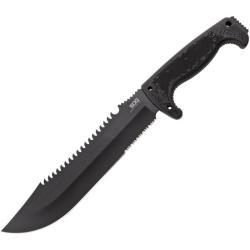 Couteau SOG Jungle Primitive Lame Acier 8Cr13MoV Manche Kraton noir Etui SOGF03TNCP