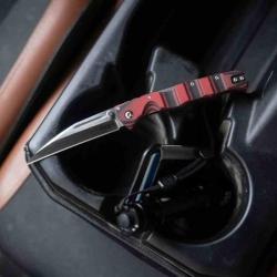 Couteau Pliant Cold Steel Frenzy II Lame Acier CPM-3V Manche G10 Rouge et Noir Tri-Ad CSFL35FRNRDSA