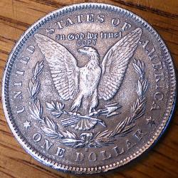 TT-BELLE COPIE - LA LIBERTE US - ANNEE 1884 - REPRODUCTION D'UNE PIECE ARGENTE ANCIENNE SUBLIME